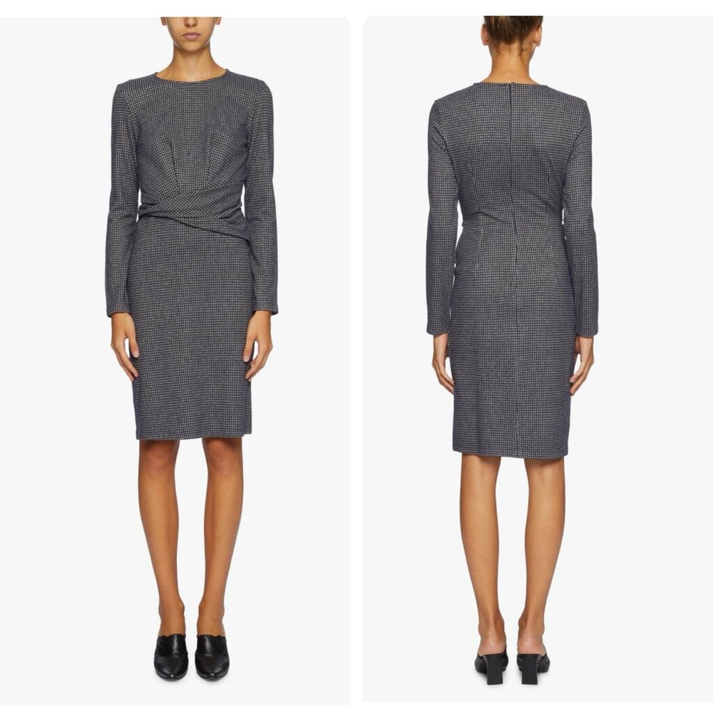 Max Mara Weekend Musette Houndstooth jersey dress in Ultramarine Blue size S
